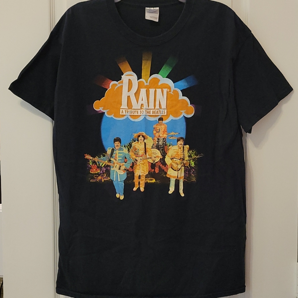 Rain A Tribute To The Beatles Black TShirt